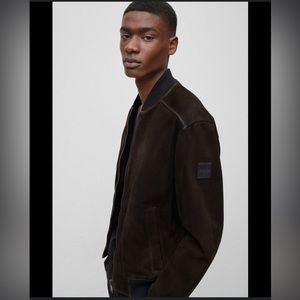 Hugo Boss Suede Bomber Jacket